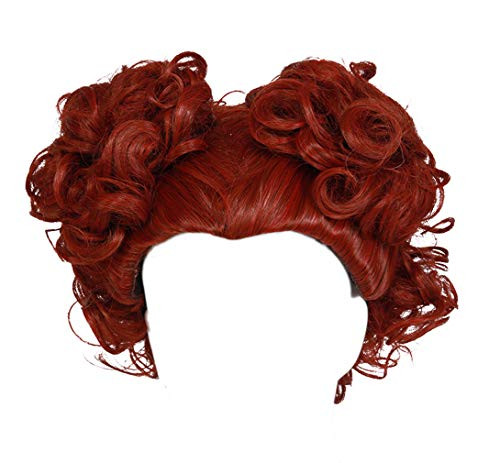Red Hocus Pocus Winifred Sanderson Cosplay wig Xcoser Red Curly Hairs for Women