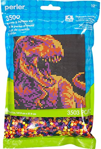 Perler Tyrannosaurus Rex Pattern Bag Beads Kit 3500pcs Dino