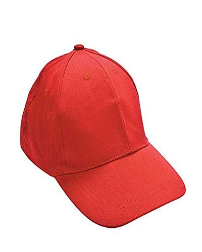 RED BASEBALL CAPS 1 DOZEN  BULK