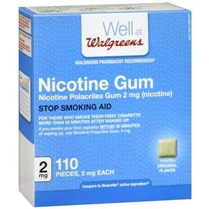 Walgreens Nicotine Gum 2mg Original 110 ea