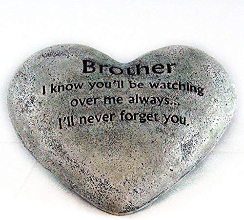 Party Explosions Heart Shaped Memorial Stone Indoor Decor for Brother