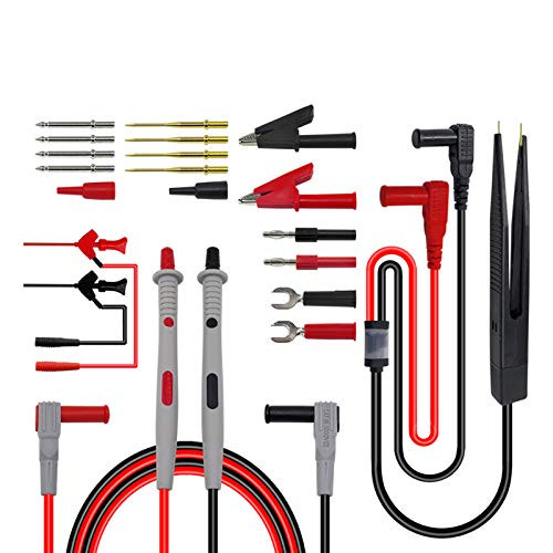 Premium Test Leads Set Digital Multimeter Leads Kit Multimeter Probes Electronic Multimeter Test Leads with SMD Clips Alligator Clips