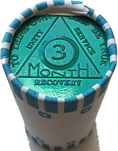 wendells Bulk Lot of 25 Aluminum 3 Month AA Medallions 90 Day Alcoholics Anonymous Chips