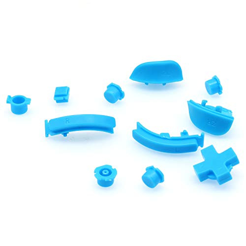 PartEGG ABXY ZL ZR L R Home  Capture Direction Arrow Buttons Replacement Button Set Plastic for Nintendo Switch Lite Console Blue