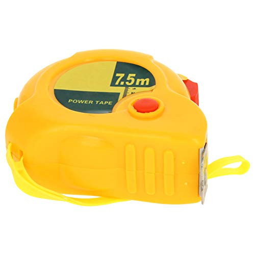 Utoolmart 7 5M Long Measuring Tape Plastic Round Case Retractable Measure Tape 1Pcs