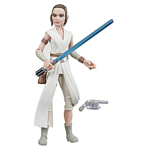Star Wars Galaxy of Adventures The Rise of Skywalker Rey 5 Scale Action Figure Toy with Fun Lightsaber Action Move