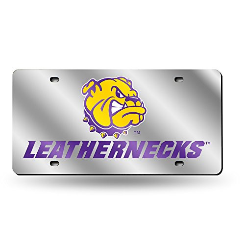 NCAA Rico Industries Laser Inlaid Metal License Plate Tag Western Illinois Leathernecks NCAA Rico Industries Laser Inlaid Metal License Plate Tag Western Illinois Leathernecks
