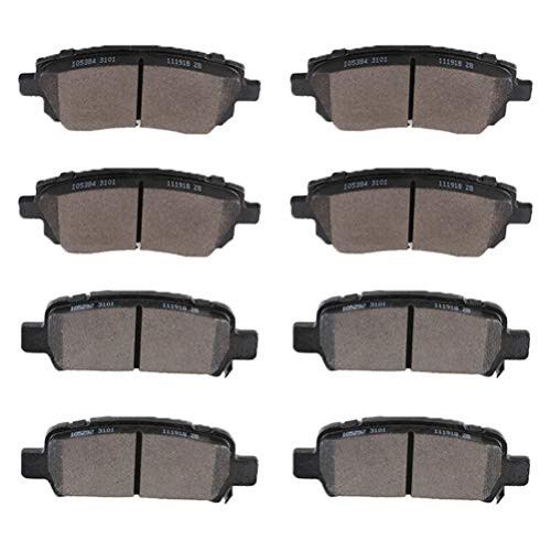 ROADFAR Premium Ceramic Brake Pads Sets 8pcs fit for 19982002 Subaru Forester 19982003 Subaru Impreza 20002002 Subaru Legacy 20002002 Subaru Outback