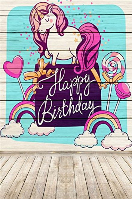 Leowefowa 5X7FT Unicorn Backdrop Vinyl Photography Backdrops Cartoon Rainbow White Clouds Lollipops Vintage Stripes Wood Floor Baby Shower Happy Birthday Background Kids Children Photo Studio Props Leowefowa 5X7FT Unicorn Backdrop Vinyl Photography Backdrops Cartoon Rainbow White Clouds Lollipops Vintage Stripes Wood Floor Baby Shower Happy Birthday Background Kids Children Photo Studio Props