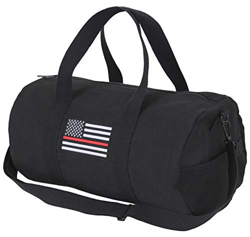 Rothco Thin Red Line Canvas Shoulder Duffle Bag  19 Inch
