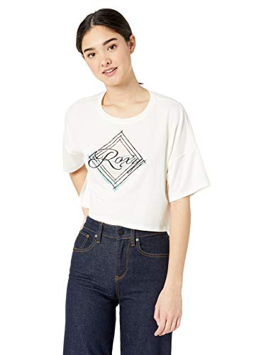 Roxy Junior s Afternoon Sun Cropped TShirt Marshmallow XS