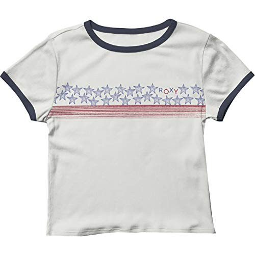 Roxy Junior s Americana Stars and Stripes TShirt Bright White S