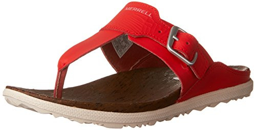 Merrell Women s Around Town Post Print Athletic Sandal Fiery red 11 M US