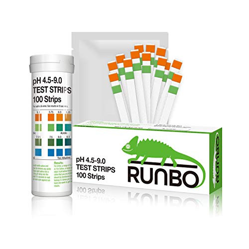 RUNBO pH Test Strips for UrineSalivaAccurate Urinalysis Strips for Body pH Testing Monior Alkaline Weight Loss Diet Medical Approved pH Test at Home