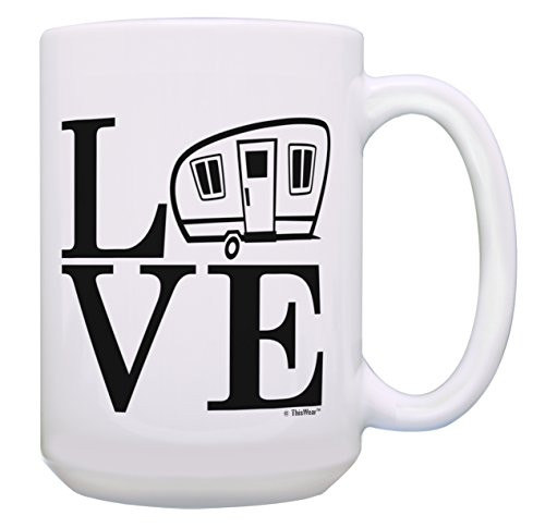 RV Gift RV LOVE Camping Coffee Mug RV Accessories Gifts RV Mugs RV Housewarming Gifts 15oz Coffee Mug Tea Cup 15 oz White RV Gift RV LOVE Camping Coffee Mug RV Accessories Gifts RV Mugs RV Housewarming Gifts 15oz Coffee Mug Tea Cup 15 oz White