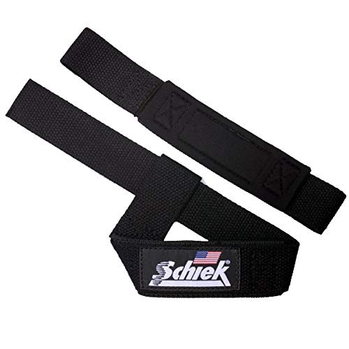 Schiek Sports Inc  Basic Padded Lifting Straps in Black