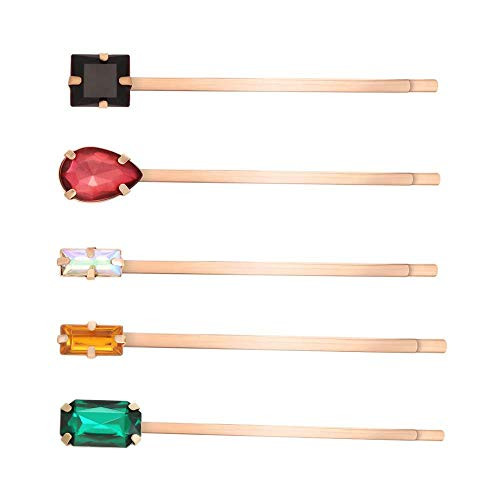 SALOCY Decorated Bobby PinsColorful Crystal Hair Pins Hair Clips Hair Accessories