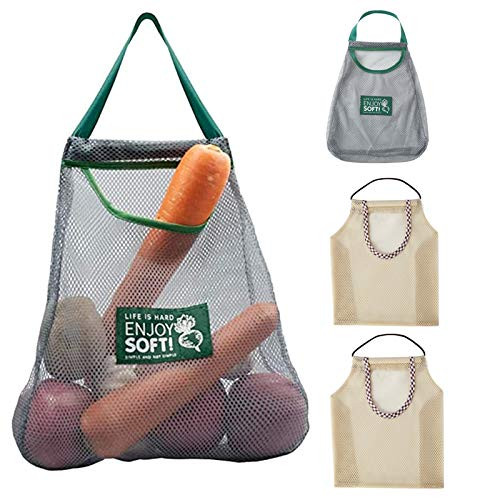4Pcs Reusable Mesh Grocery Bags Washable Hanging Mesh Produce Bags For Fruit Vegetable Toys Garbage Potatoes Green Onions Garlics Storage 4Pcs Reusable Mesh Grocery Bags Washable Hanging Mesh Produce Bags For Fruit Vegetable Toys Garbage Potatoes Green Onions Garlics Storage