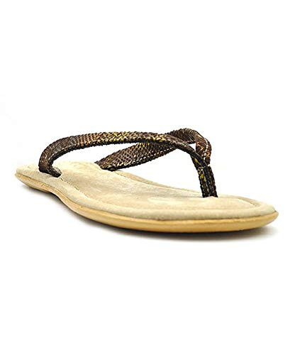 Sbicca Women s Mandarina Leather Flip Flop Sandals Beige 9 M US