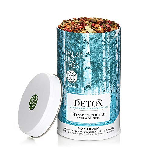 Palais des Thes Organic Scandinavian Wellness Herbal Tea Blend for Natural Defenses 3 5oz Metal Tin