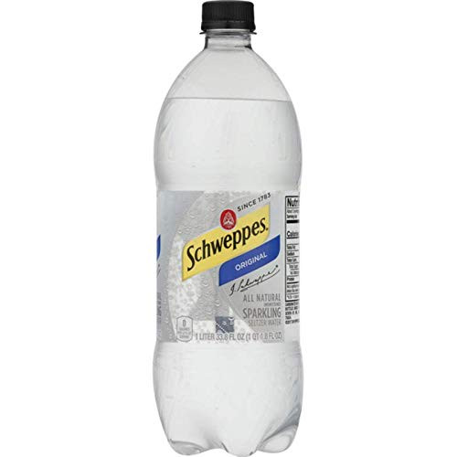 Schweppes Original Seltzer 1 Liter Pack of 6 Total of 6 Liters 202 88 Fl Oz