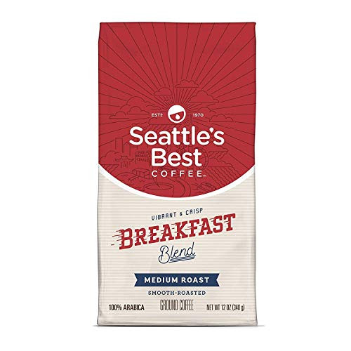 Seattle s Best Coffee Breakfast Blend Medium Roast Ground Coffee 12Ounce Pack of 2