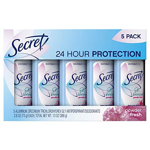 Secret Invisible Solid Deodorant Powder Fresh 2 6 oz 5 pk