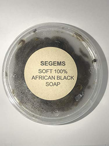 Segems 100 Soft Organic African Black Soap 500 Grams Cups