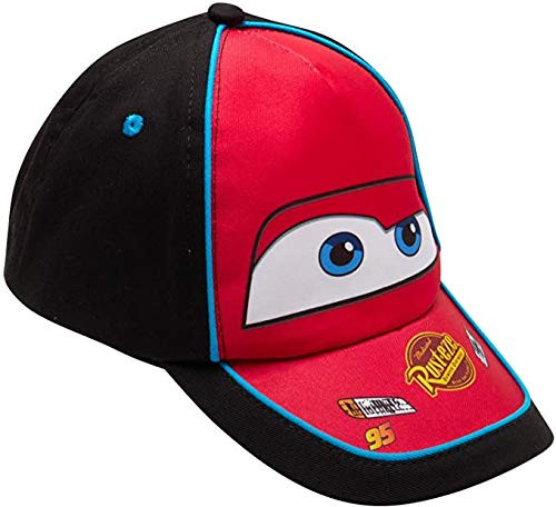 Disney Boys Cars Lightning McQueen Cotton Baseball Cap Size Age 47 Black with Red Face Disney Boys Cars Lightning McQueen Cotton Baseball Cap Size Age 47 Black with Red Face