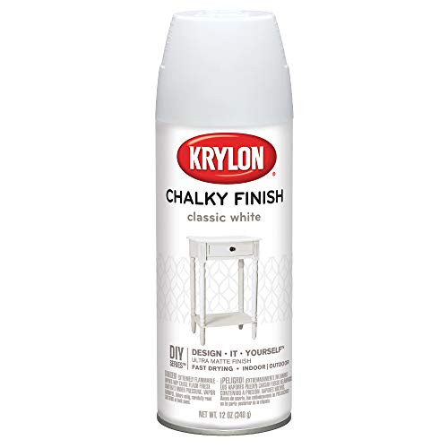 Krylon K04101007 Chalky Finish Spray Paint, Classic White, 12 Ounce Krylon K04101007 Chalky Finish Spray Paint, Classic White, 12 Ounce