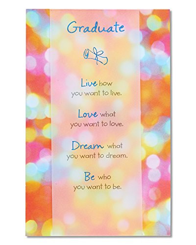American Greetings Graduation Card Live Love Dream Be