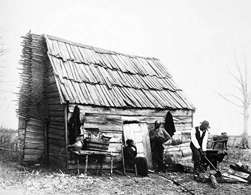 Sharecroppers 1899 Nan African American Family Outside Their House In Virginia Photograph By Frances Benjamin Johnston Poster Print by 18 x 24