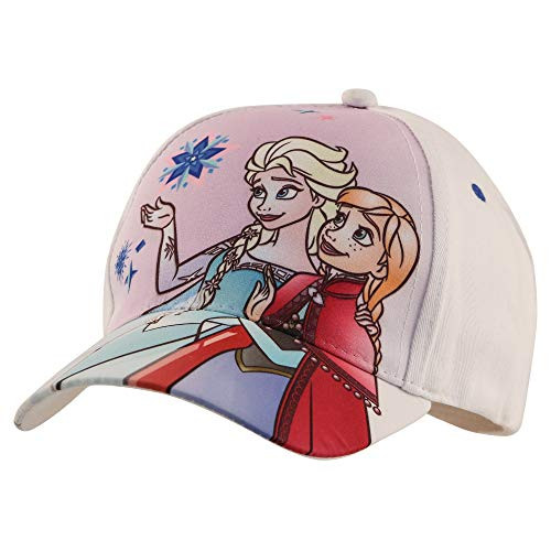 Disney Kids Hat Elsa and Anna Baseball Cap for Girls Ages White/Purple Age 47 Disney Kids Hat Elsa and Anna Baseball Cap for Girls Ages White/Purple Age 47