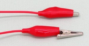 SEOH Alligator Crocodile Clip Lead Small Red pk of 10
