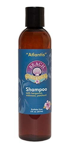 Natural Shampoo with Organic Ingredients Atlantis Scent Bergamot Oakmoss and Patchouli Essential Oils 8 0 oz