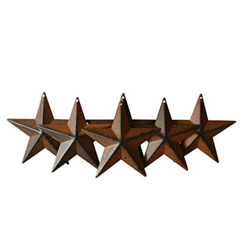 CVHOMEDECO. Country Rustic Antique Vintage Gifts Rusty/Black Metal Barn Star Wall/Door Decor, 4-Inch, Set of 6. CVHOMEDECO. Country Rustic Antique Vintage Gifts Rusty/Black Metal Barn Star Wall/Door Decor, 4-Inch, Set of 6.