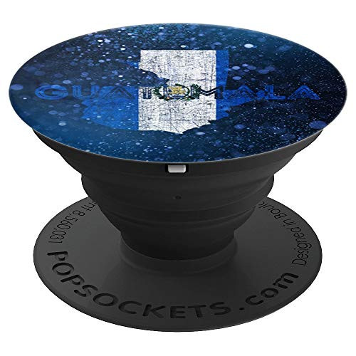 Guatemalan Map and Flag Souvenir  Distressed Guatemala PopSockets Grip and Stand for Phones and Tablets