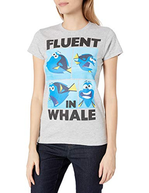 Disney Juniors Finding Dory Whale Talk Graphic TShirt Ath Heather M