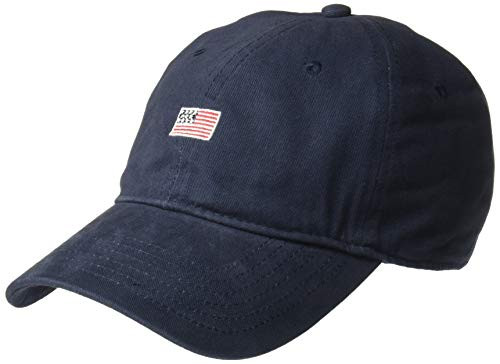 Concept One Men s American Flag Embroidered Adjustable Washed Baseball Cap Navy One Size