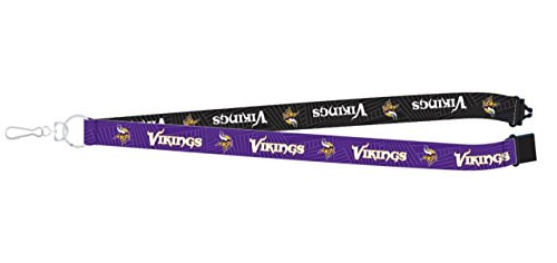Pro Specialties Group NFL Minnesota Vikings TwoTone Lanyard 18inches Purple Pro Specialties Group NFL Minnesota Vikings TwoTone Lanyard 18inches Purple