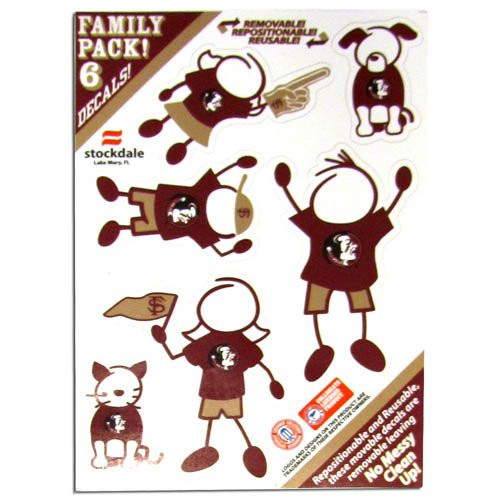 Siskiyou NCAA Florida State Seminoles Family Decals Small Siskiyou NCAA Florida State Seminoles Family Decals Small