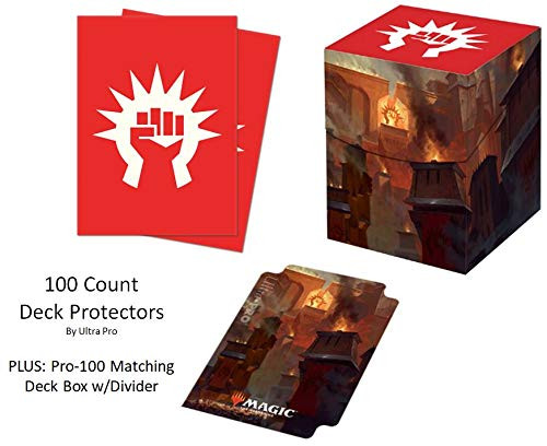 Guilds of Ravnica GRN Boros Legion Deck Protector  Deck Box Combo 100 Count for MTG