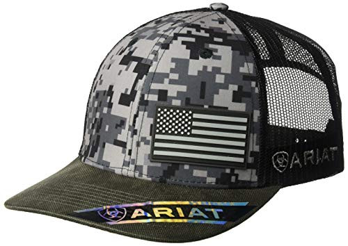 ARIAT Men s Patriot Mesh Back Rubber Flag Cap Multi/Color One Size