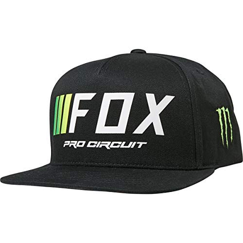 Fox Racing Mens Pro Circuit Snapback Hat Black One Size