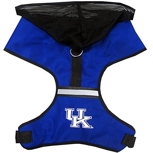 Pets First Collegiate Pet Accessories Hooded Harness Kentucky Wildcats Large