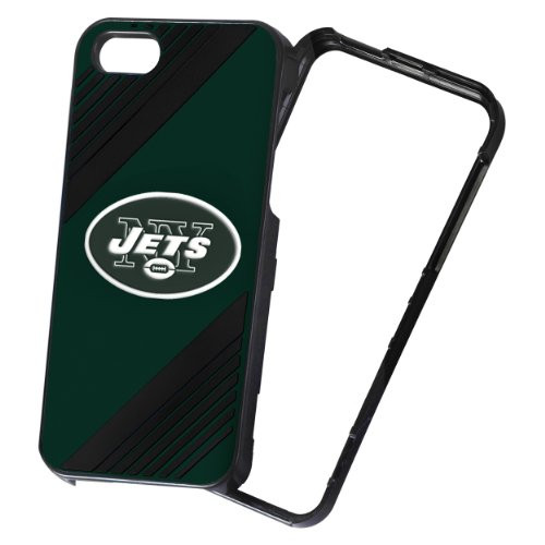 Forever Collectibles NFL 2Piece SnapOn iPhone 5/5S Polycarbonate Case  Retail Packaging  New York Jets