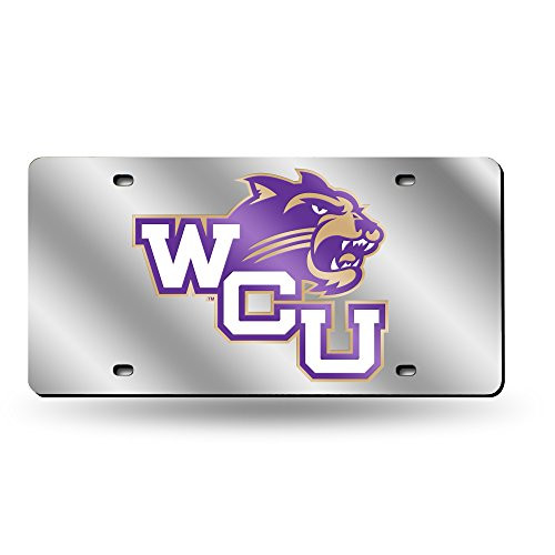 NCAA Rico Industries Laser Inlaid Metal License Plate Tag Western Carolina Catamounts