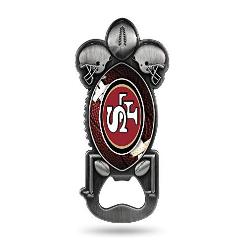 NFL Rico Industries Magnetic Metal Bottle Opener Party Starter San Francisco 49ers Team Color 2 25 x 5inches NFL Rico Industries Magnetic Metal Bottle Opener Party Starter San Francisco 49ers Team Color 2 25 x 5inches