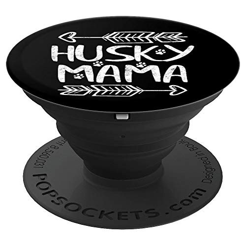 Siberian Husky Lover Owner Funny Dog Mom Gifts Husky Mama PopSockets Grip and Stand for Phones and Tablets