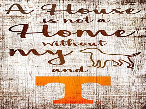 Fan Creations NCAA Tennessee Volunteers 6" x 12" A House is Not A Home Without My Dog Wood Sign Fan Creations NCAA Tennessee Volunteers 6" x 12" A House is Not A Home Without My Dog Wood Sign